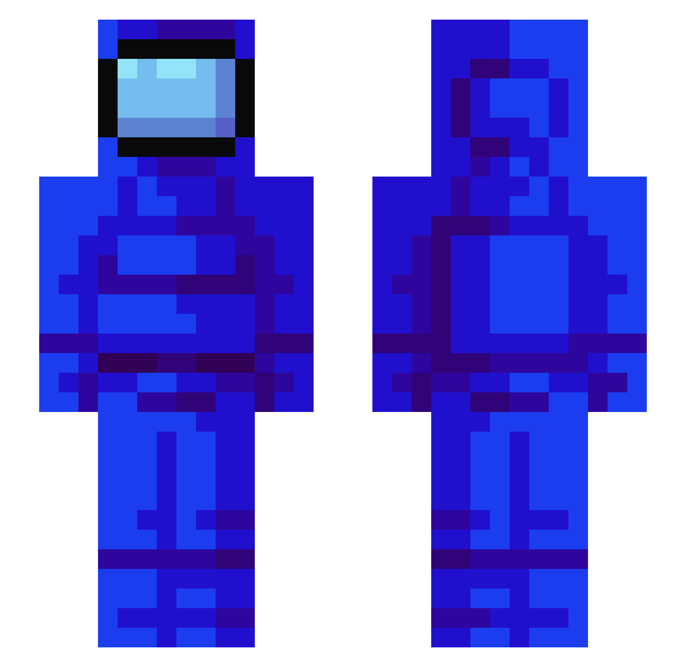 Raithwind Minecraft skin, front and back view