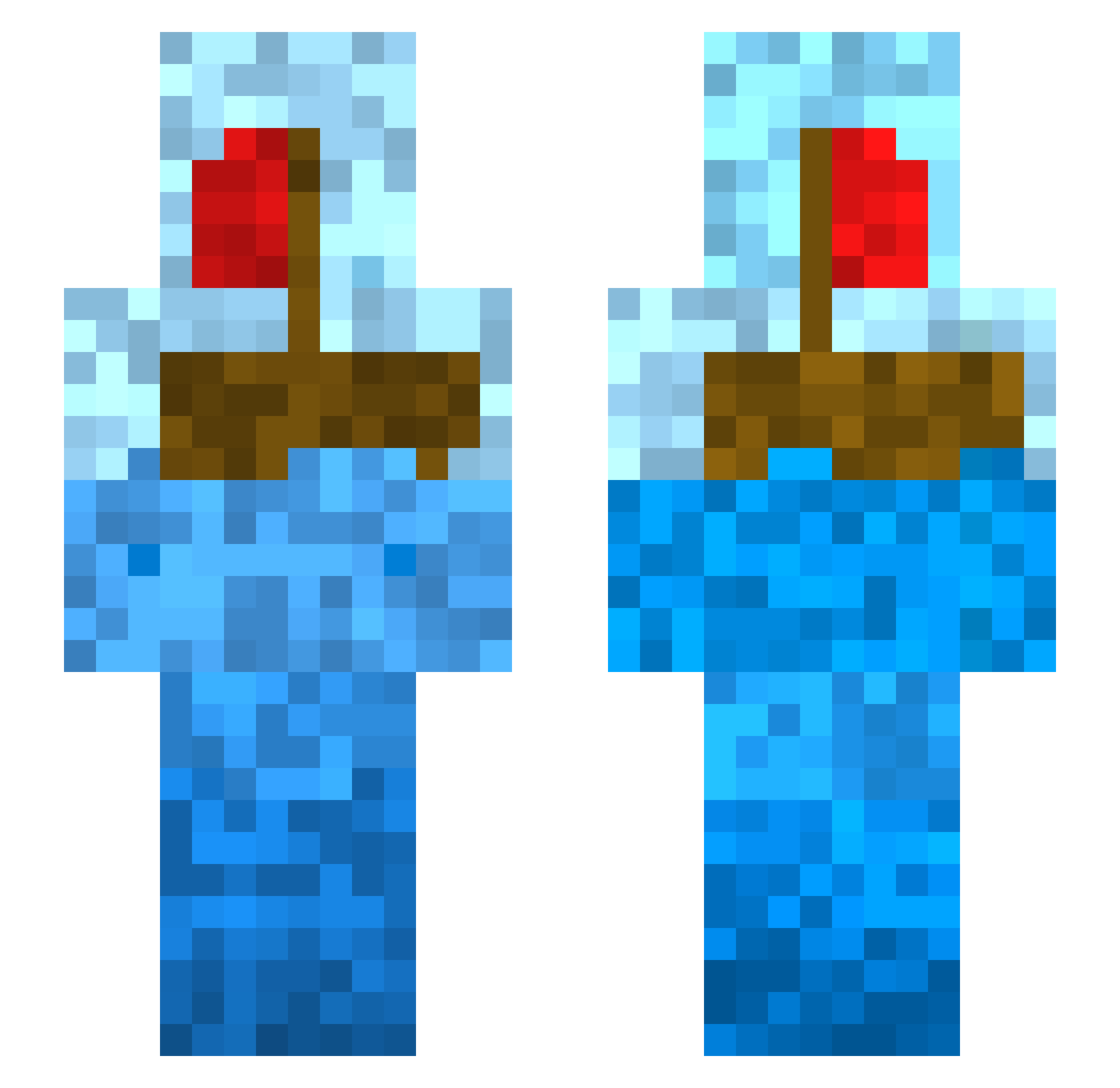 Ro_your_boat Minecraft skin, front and back view