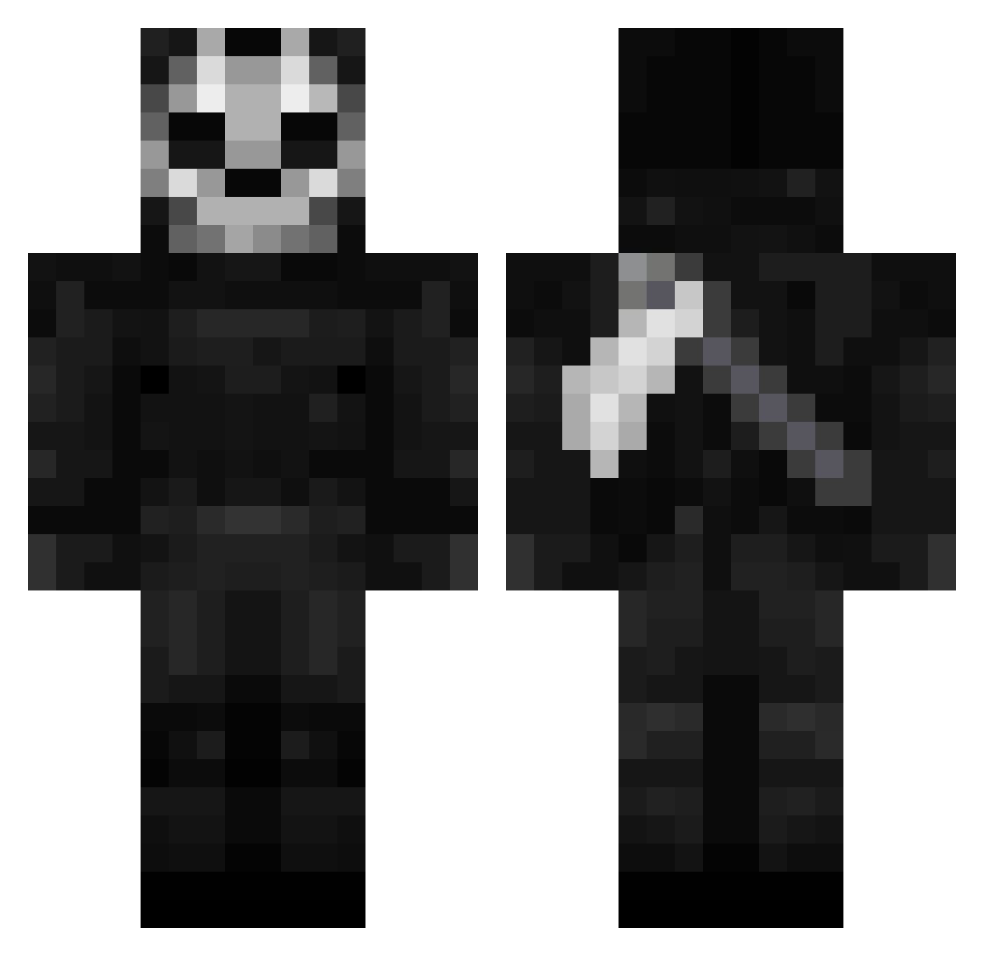Yefym_UA Minecraft skin, front and back view