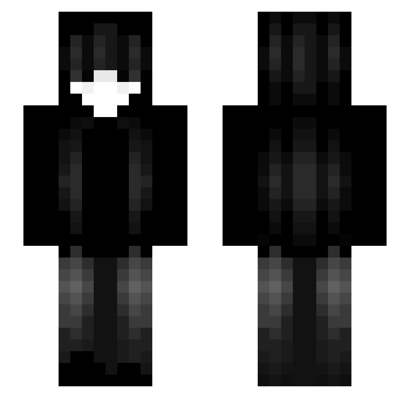 redbyysfr Minecraft skin, front and back view