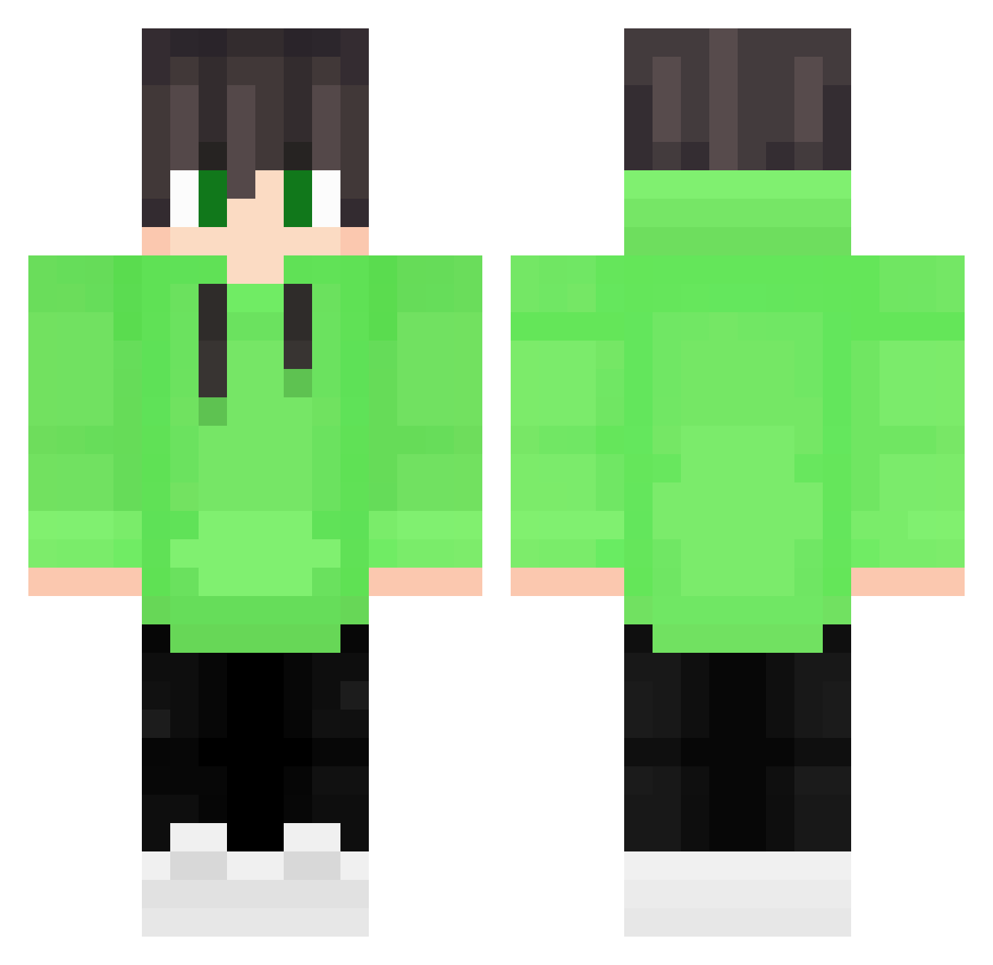 Sr_Costagamer Minecraft skin, front and back view