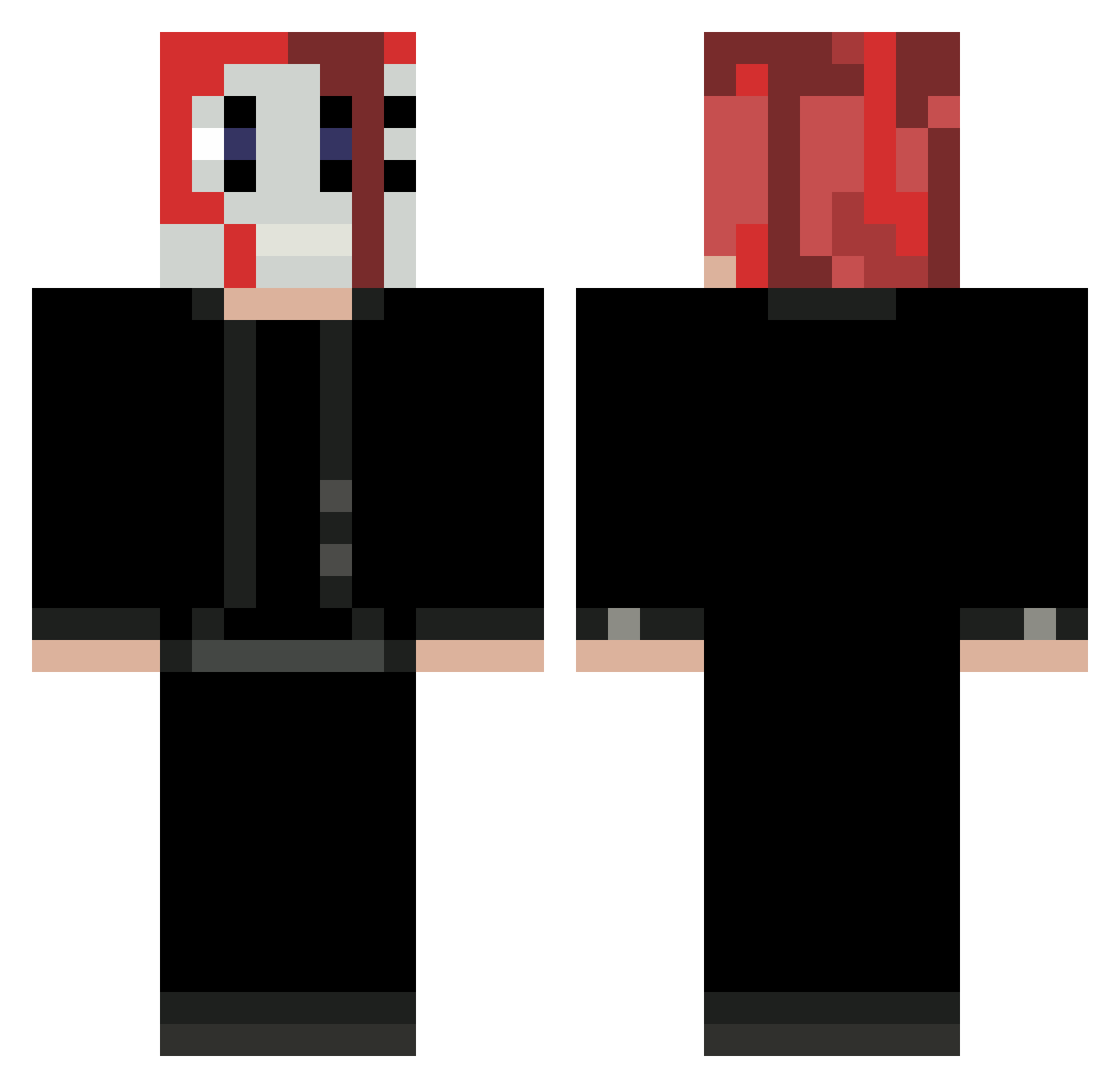 parrot157 Minecraft skin, front and back view