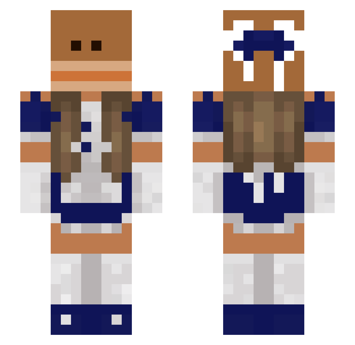 beefycbear Minecraft skin, front and back view