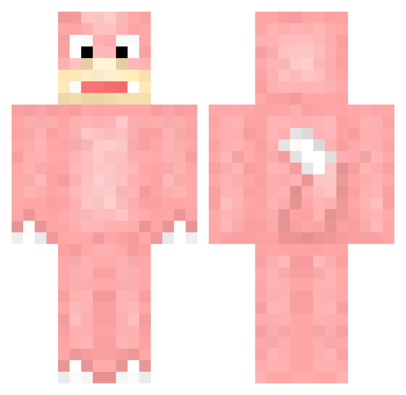Felice Minecraft skin, front and back view