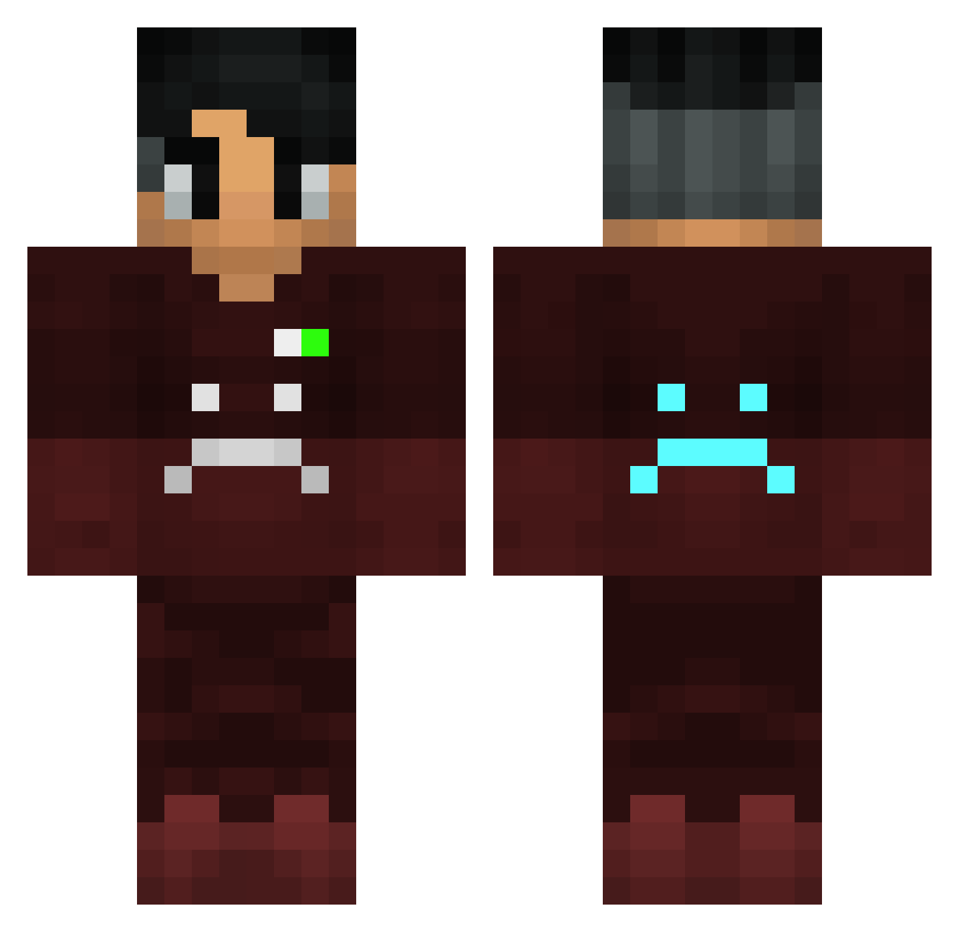 zSwttPlayer_ Minecraft skin, front and back view