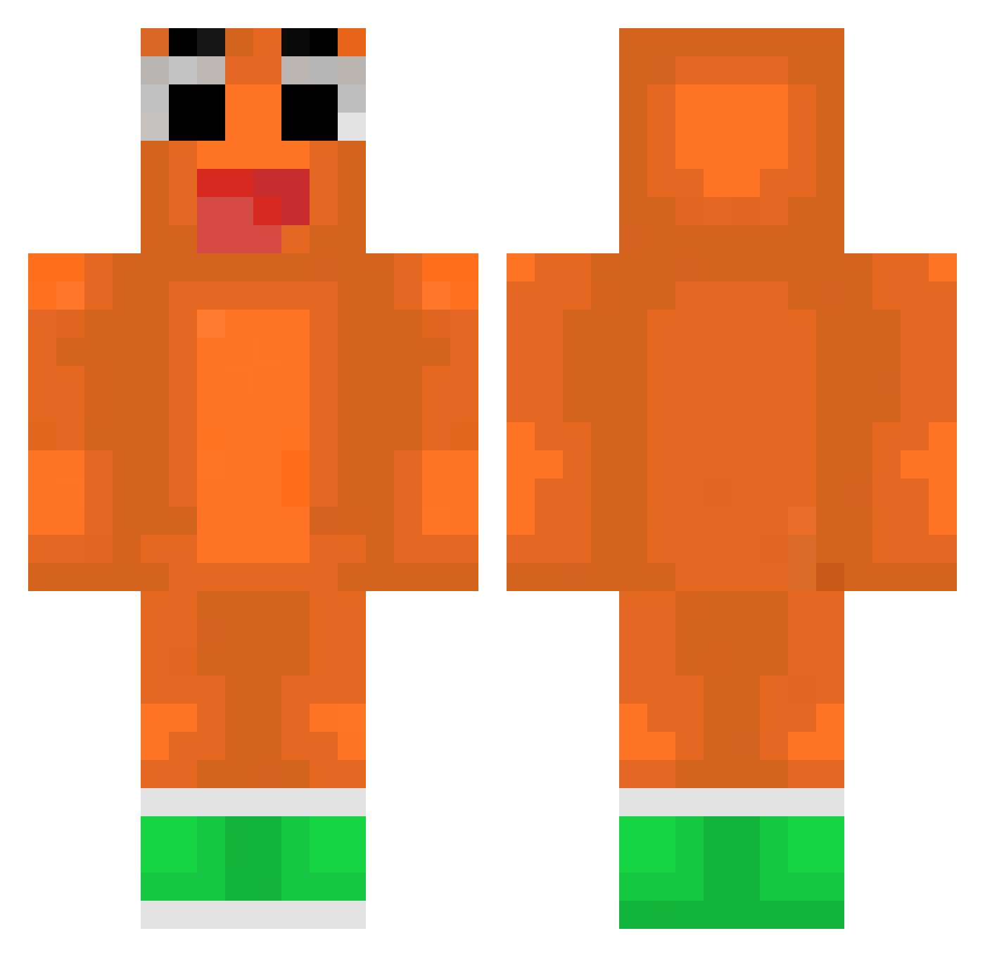 kamega09 Minecraft skin, front and back view