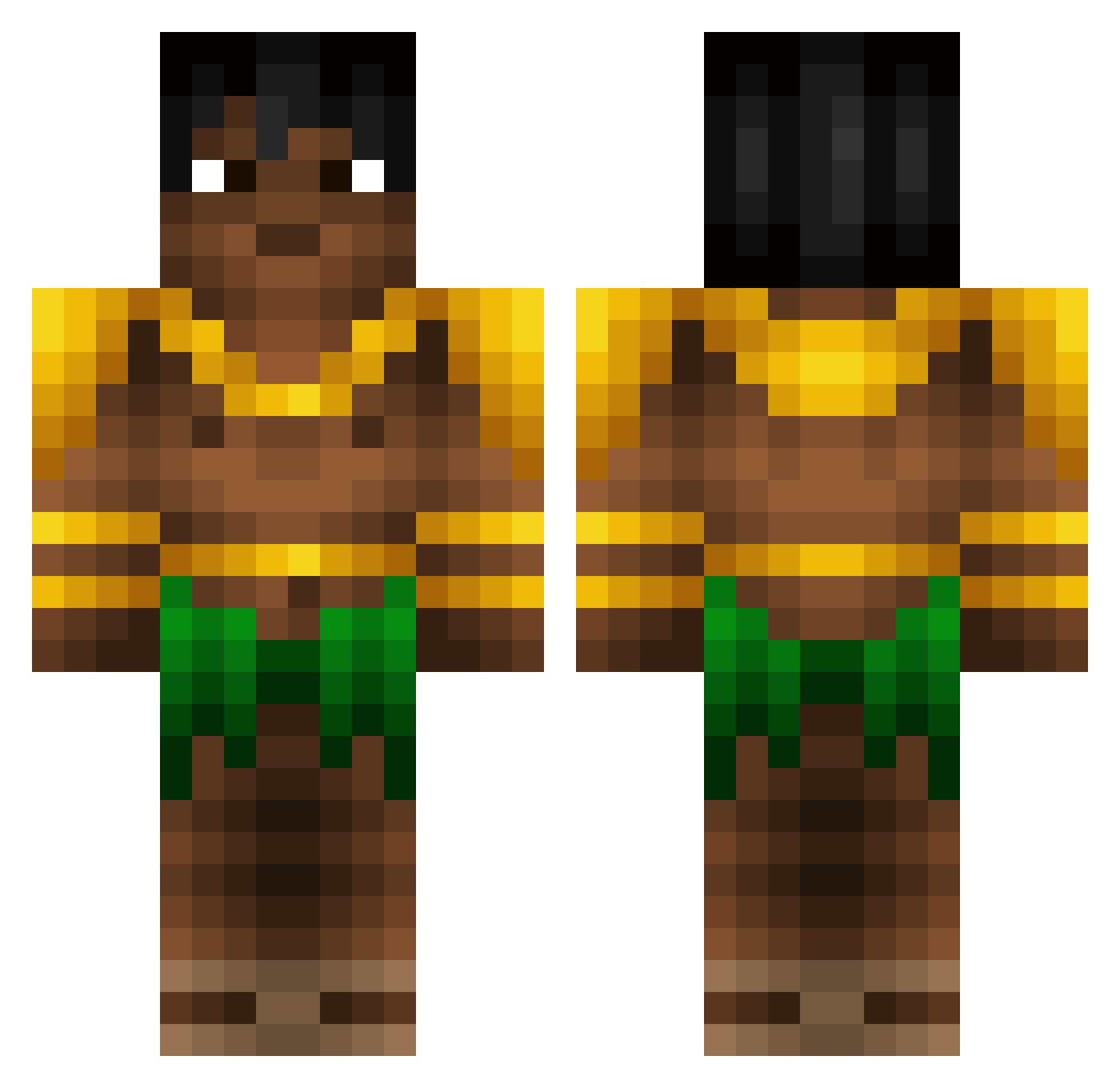 Ricky_DD Minecraft skin, front and back view