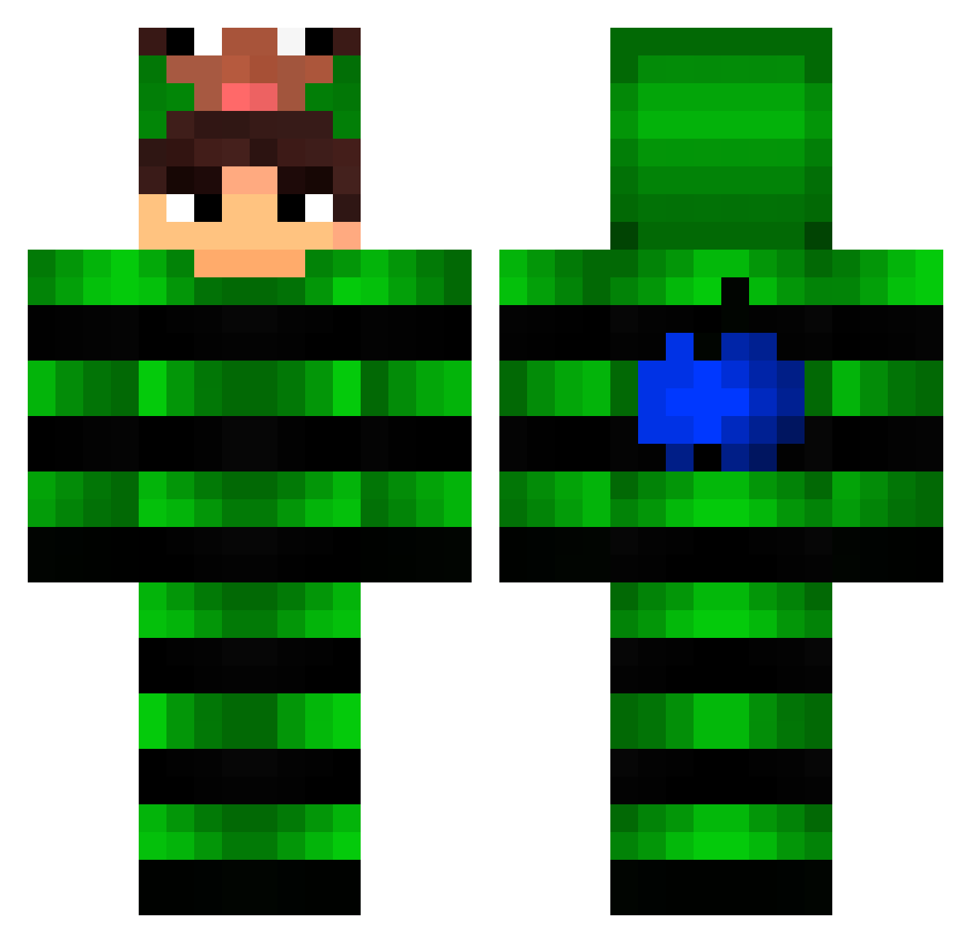 revo_hallAuZeteB Minecraft skin, front and back view