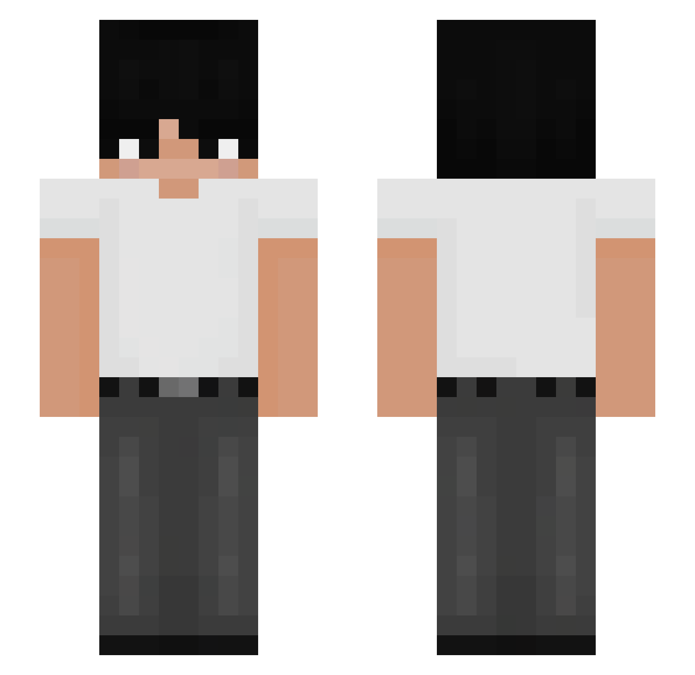IIIVXII Minecraft skin, front and back view