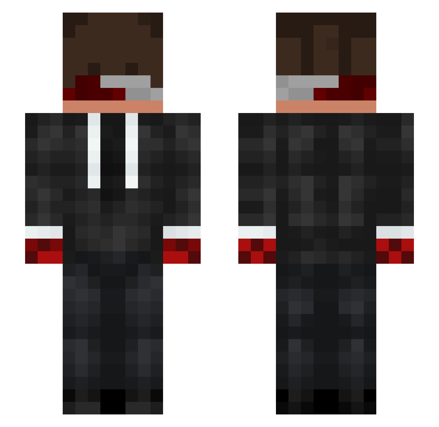 falqz_ Minecraft skin, front and back view