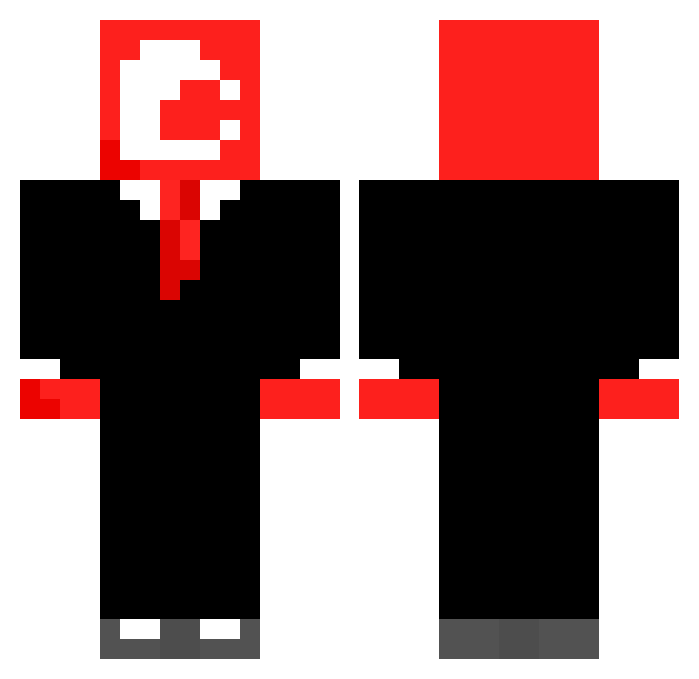 Nemanja99 Minecraft skin, front and back view