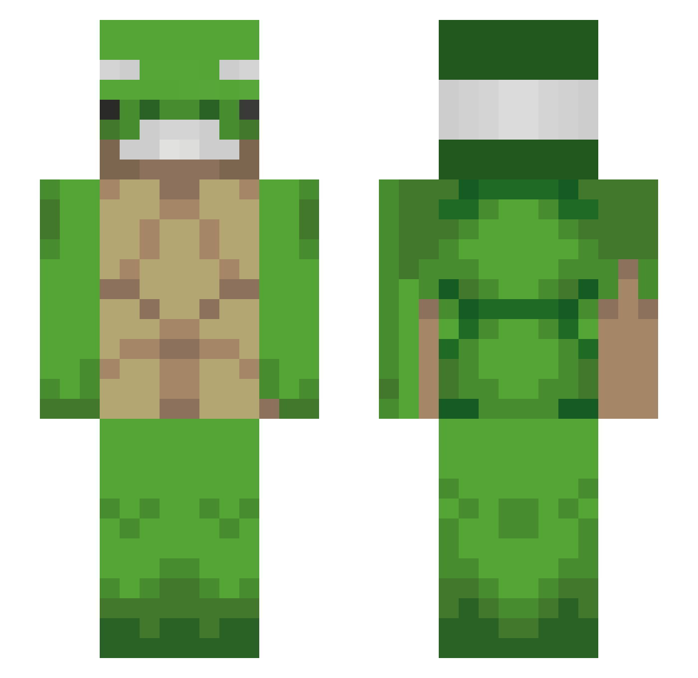 Killuay_ Minecraft skin, front and back view