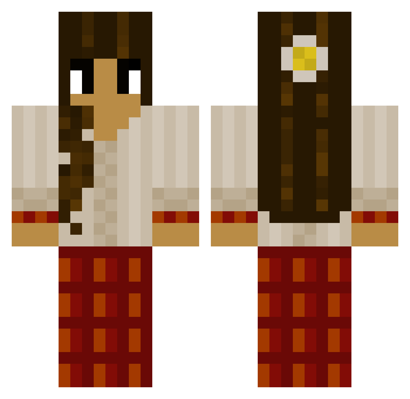 _kon4t Minecraft skin, front and back view