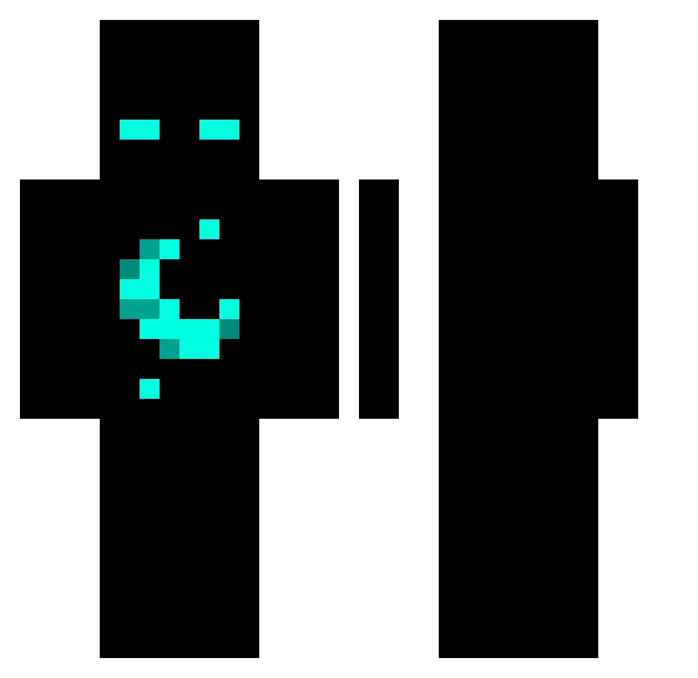 vaesyy Minecraft skin, front and back view