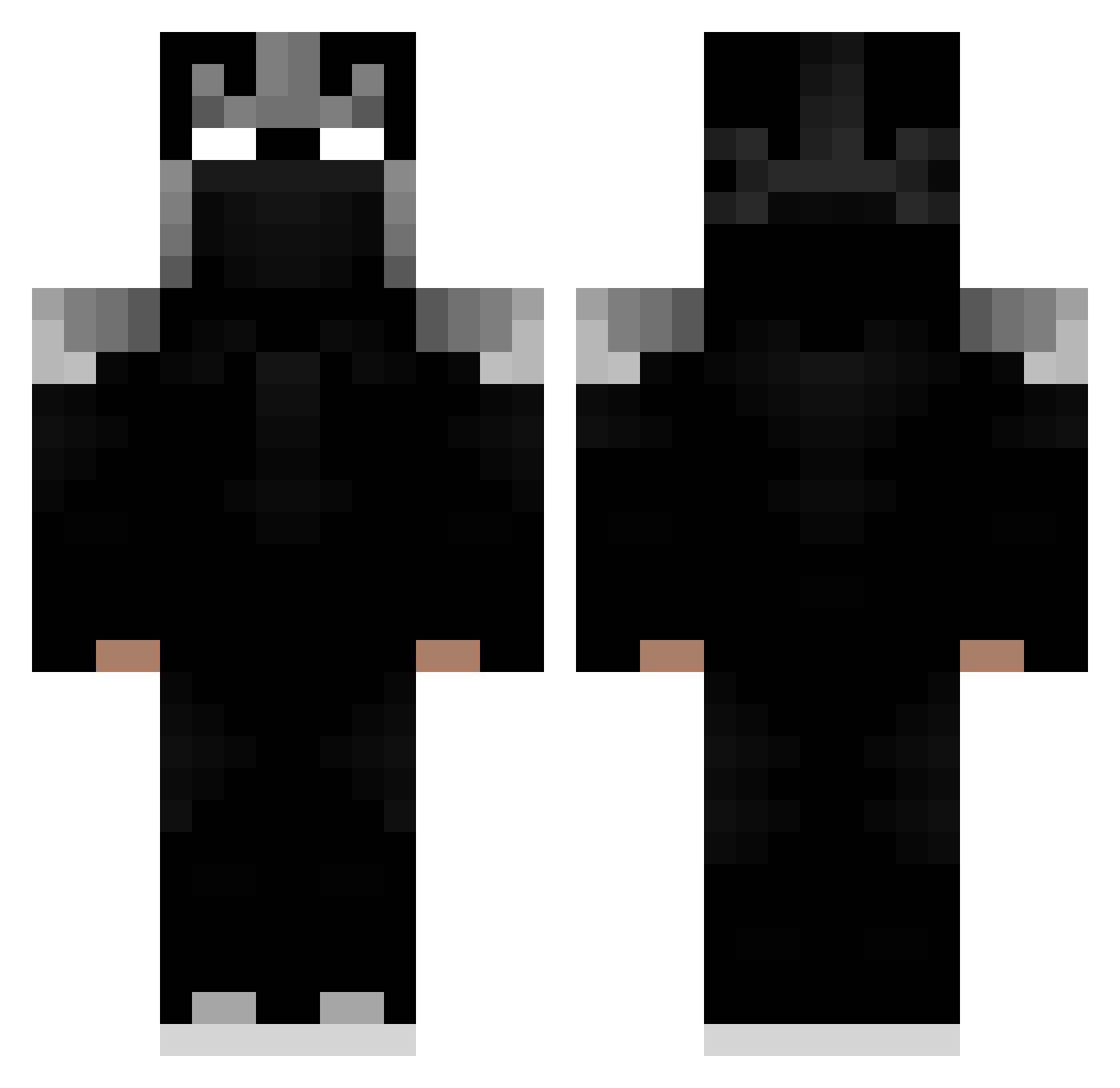 rasa Minecraft skin, front and back view