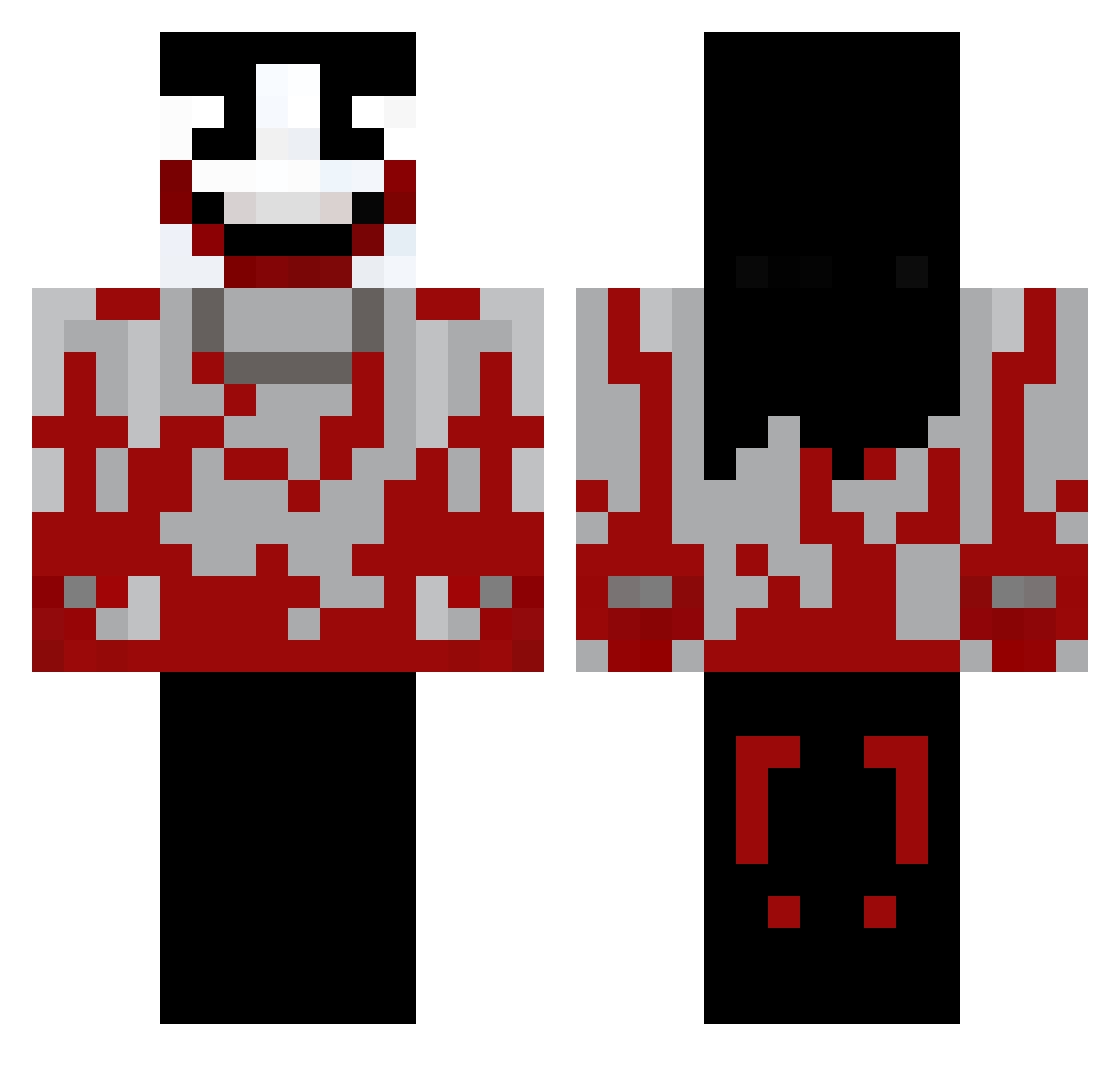 ReyAgutito999 Minecraft skin, front and back view