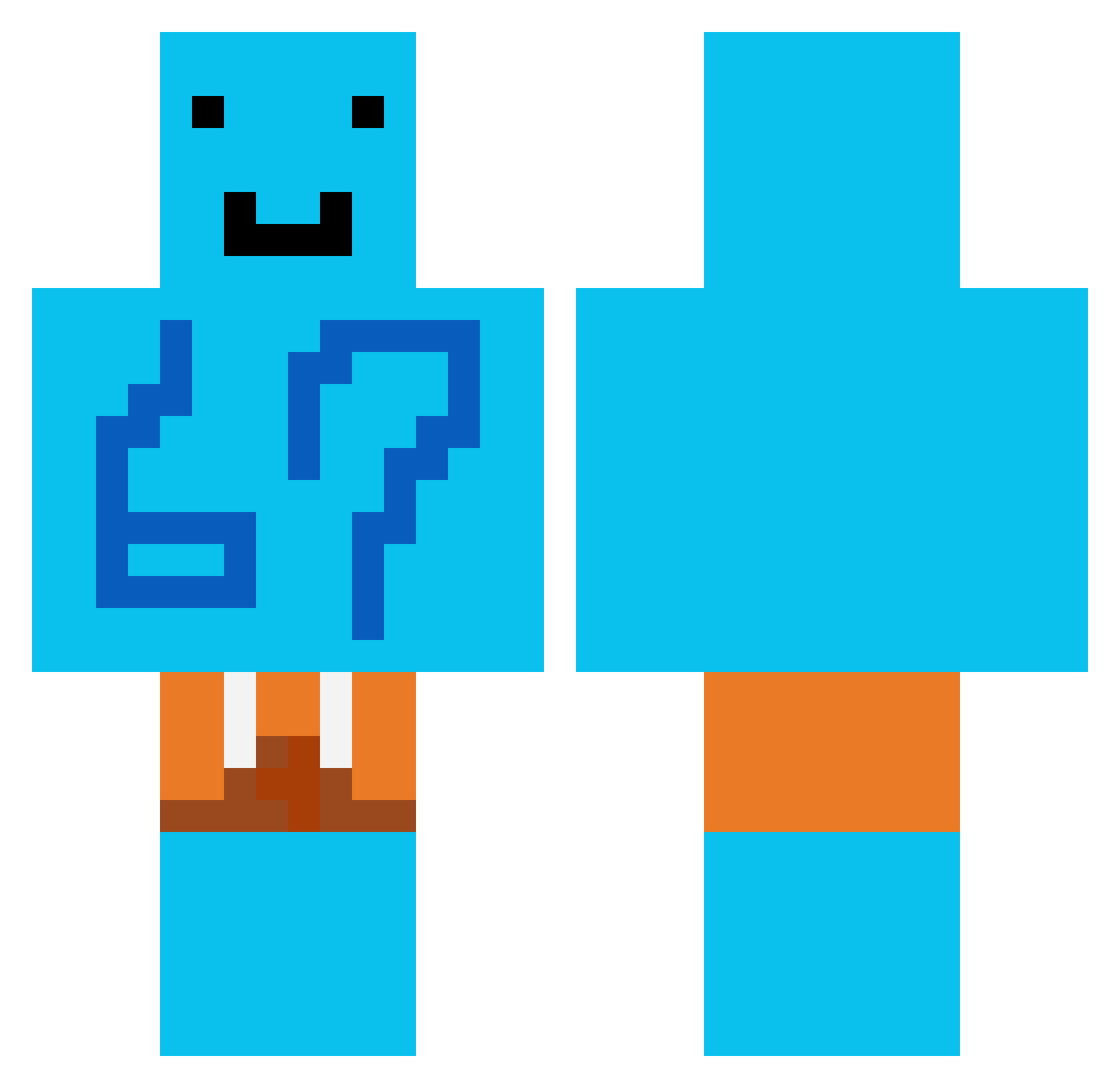 TW_87noob Minecraft skin, front and back view