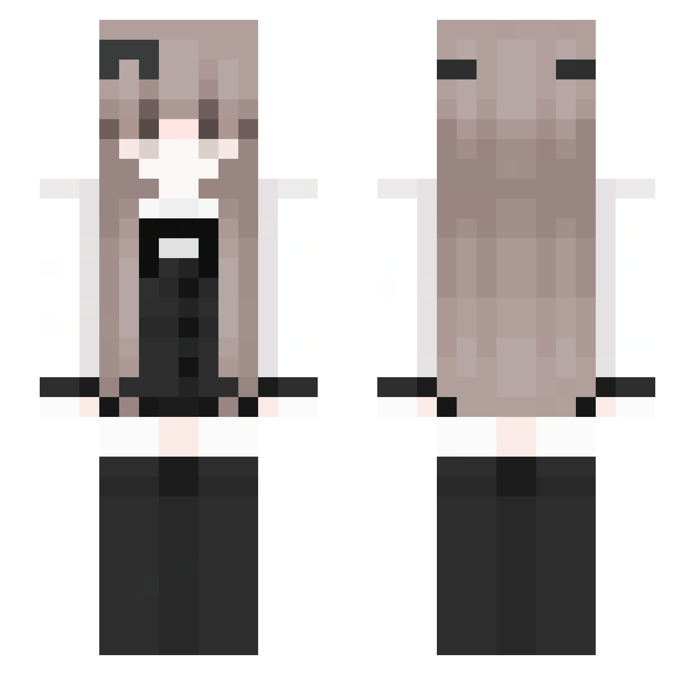 shangge250 Minecraft skin, front and back view