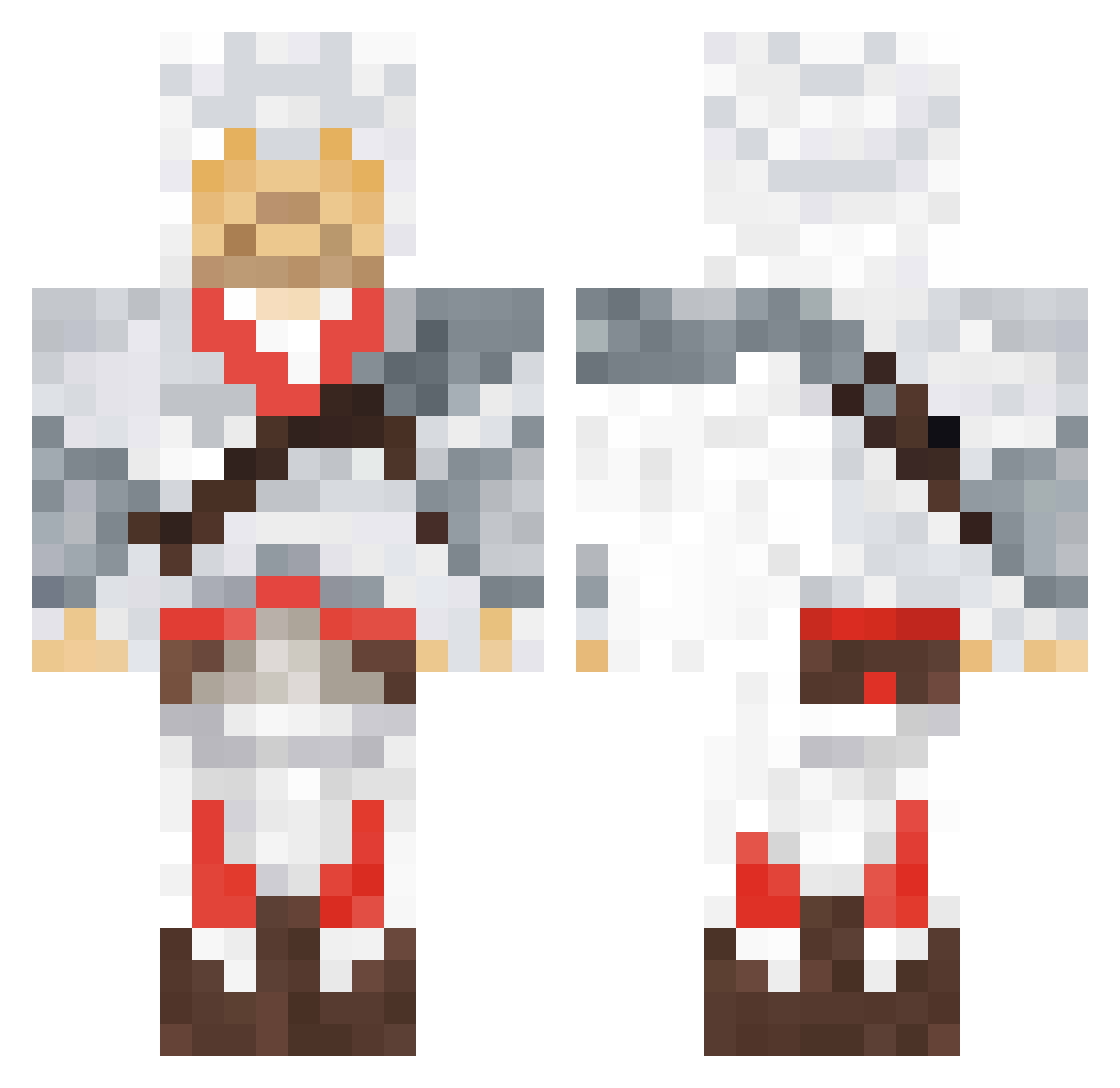 AwesomerGamer9 Minecraft skin, front and back view