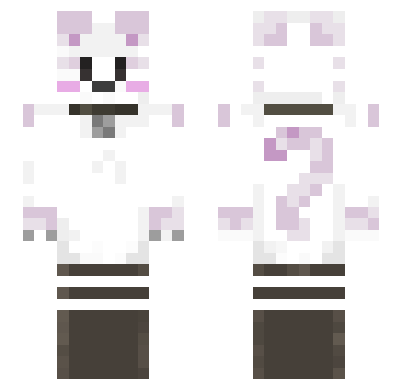 Axolotolboi Minecraft skin, front and back view