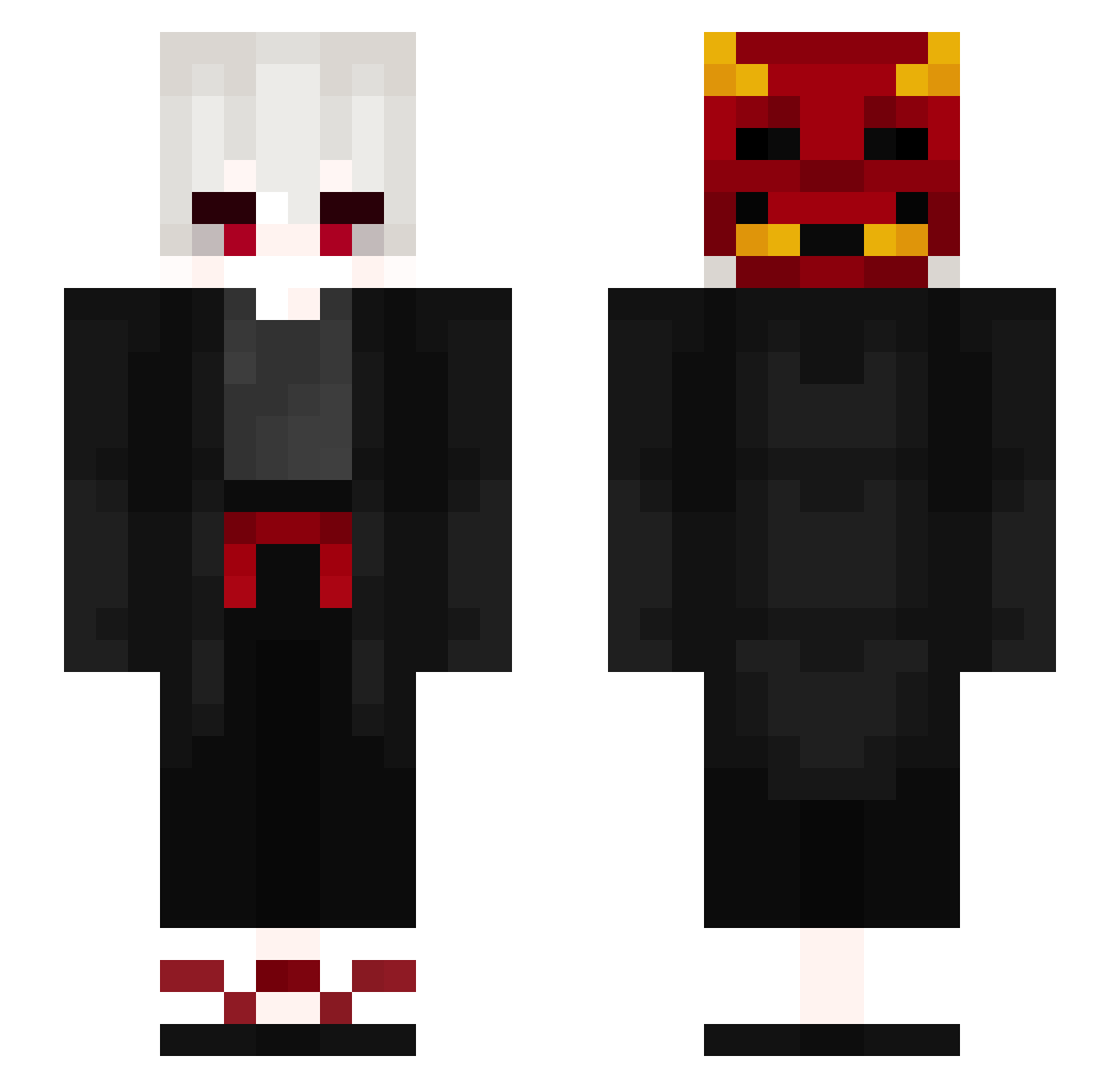 FurutaNimura Minecraft skin, front and back view
