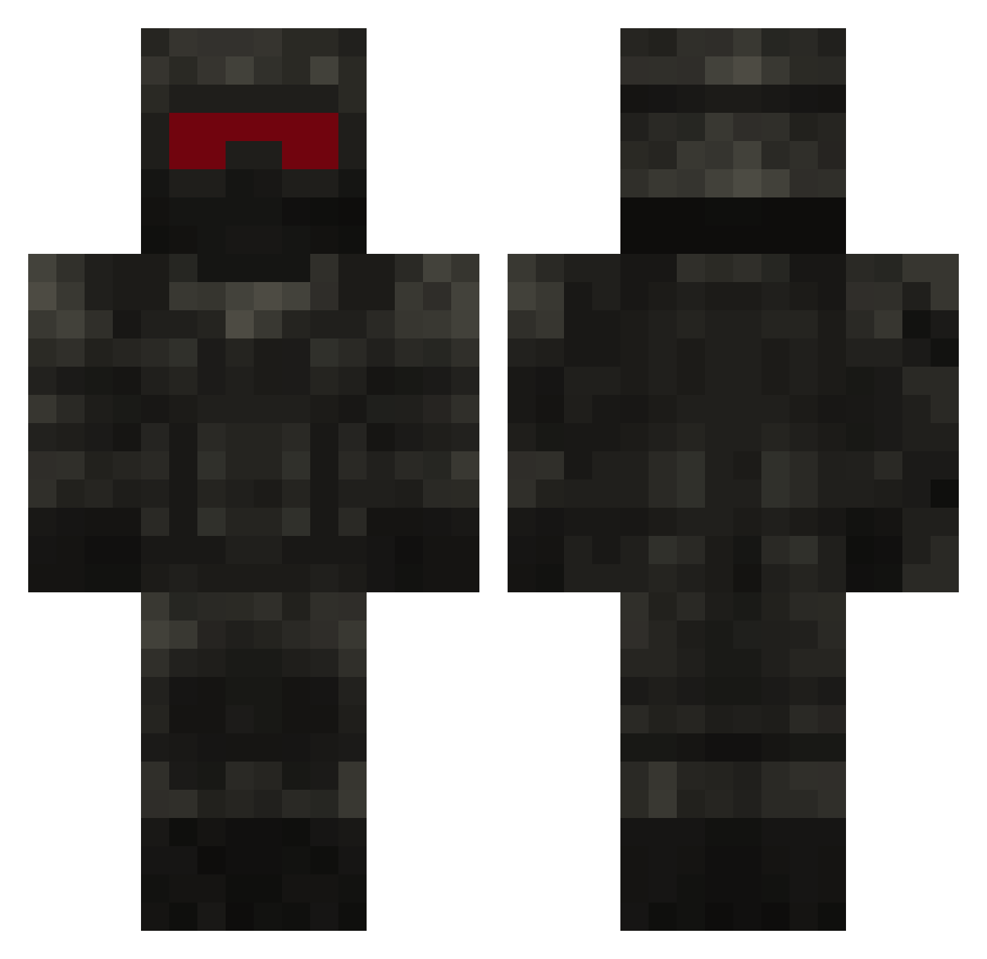 Killerguy123123 Minecraft skin, front and back view