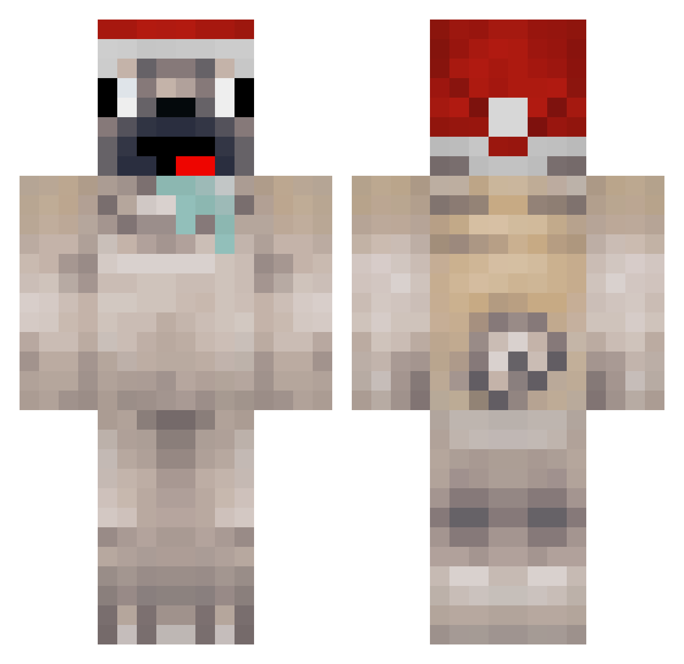 ElJobo Minecraft skin, front and back view