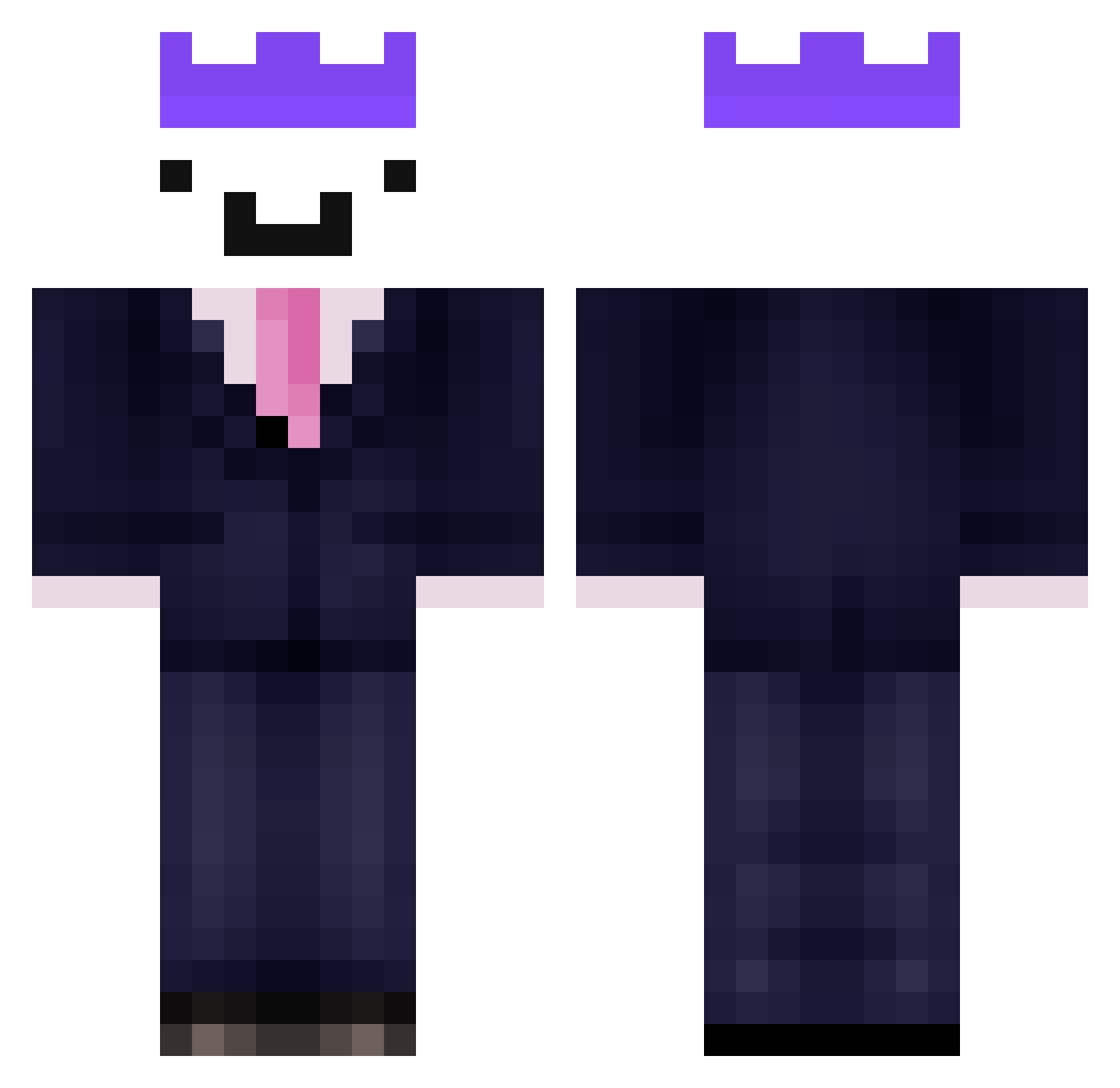 Blitz564 Minecraft skin, front and back view