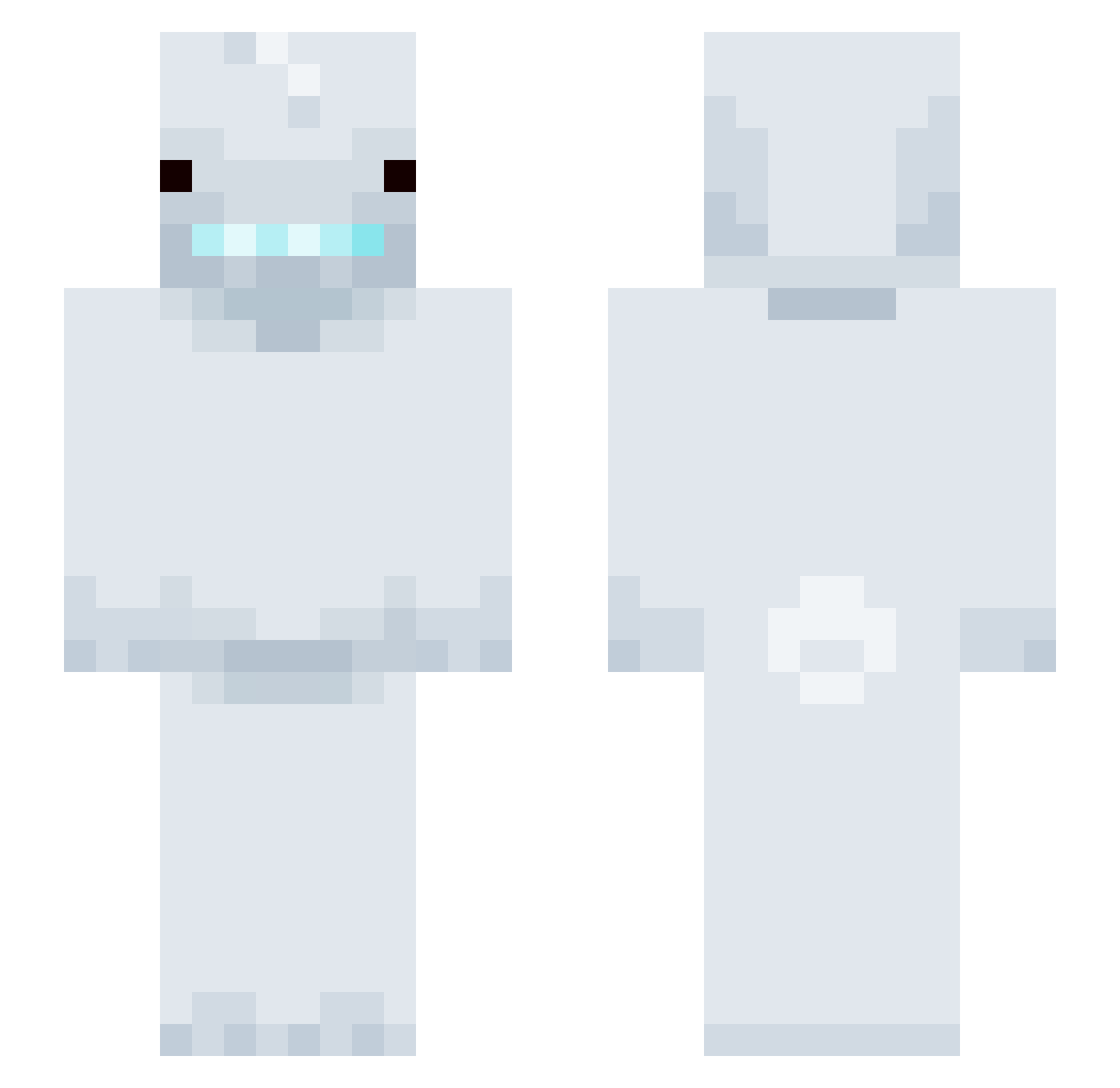 zPhyton26 Minecraft skin, front and back view