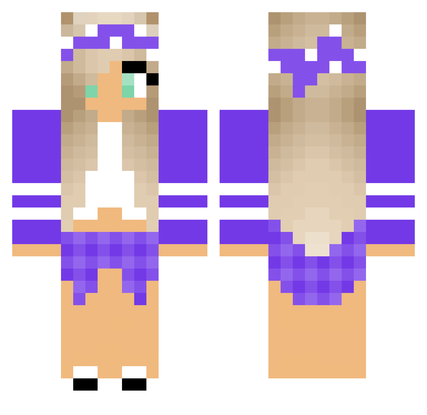 yoMAMA_69hehehe Minecraft skin, front and back view