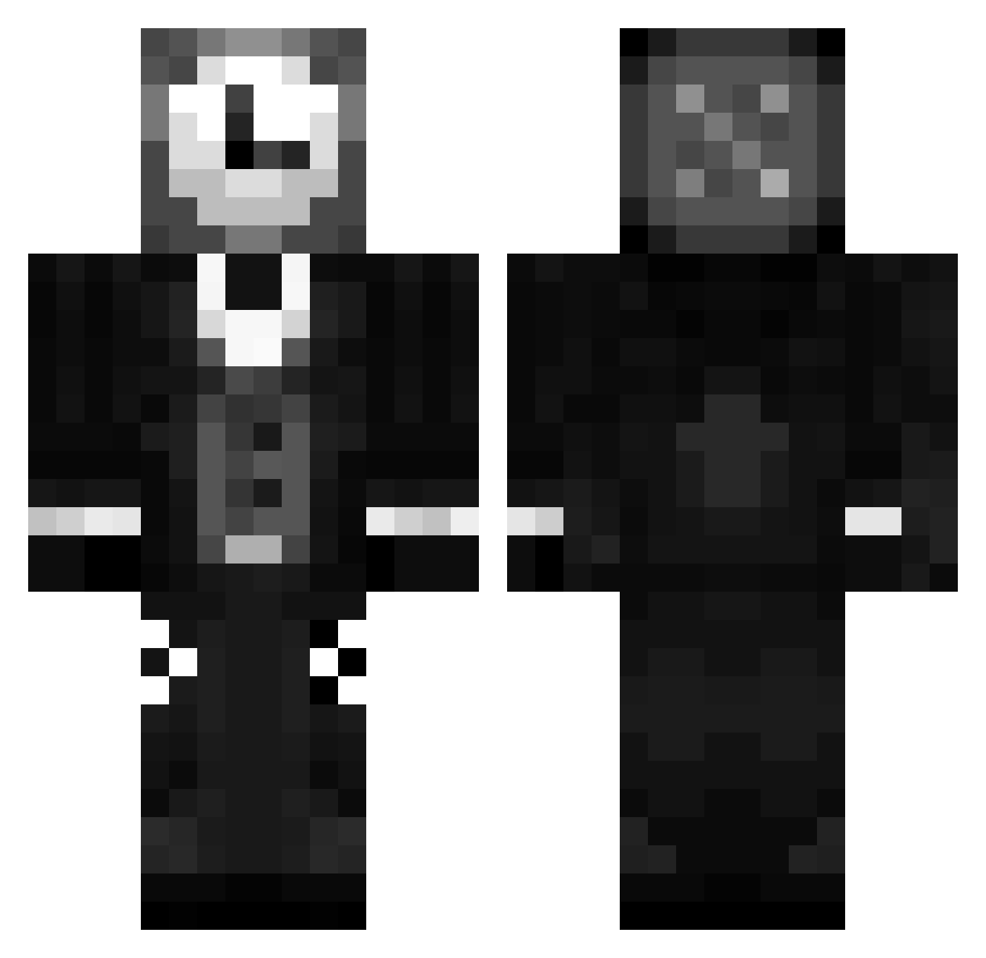 guttae_ Minecraft skin, front and back view