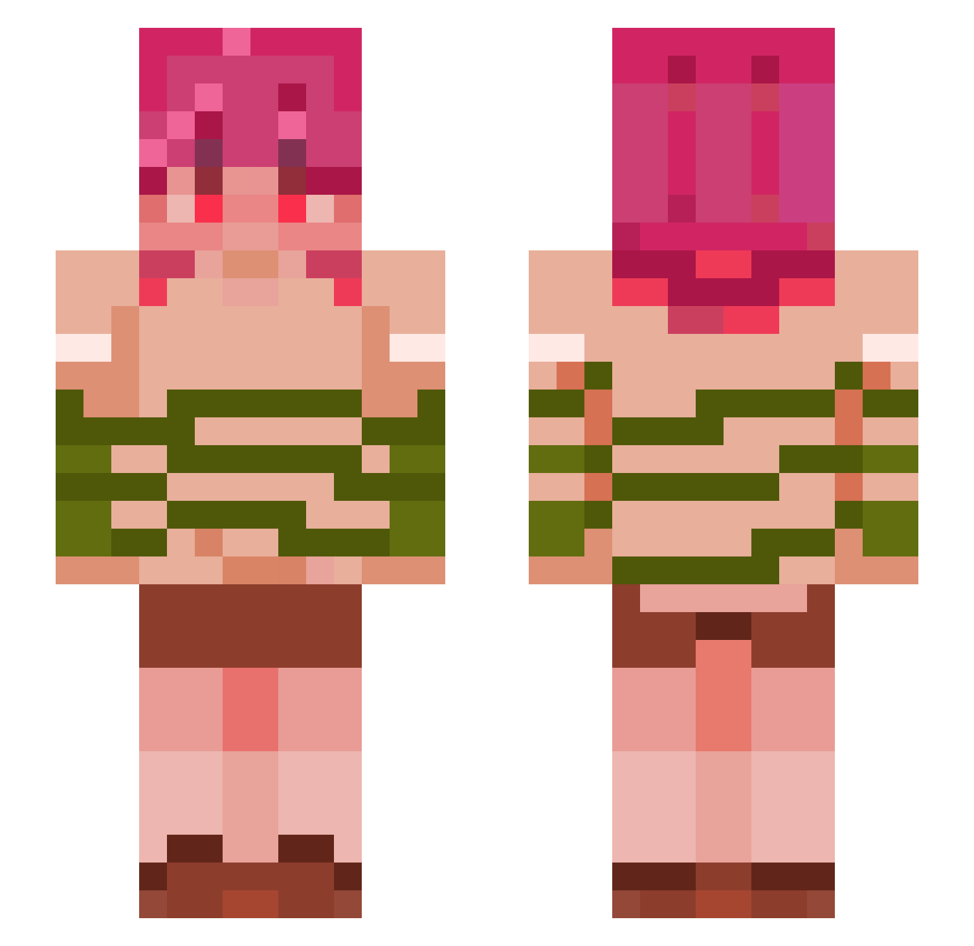 gapplepie_ Minecraft skin, front and back view