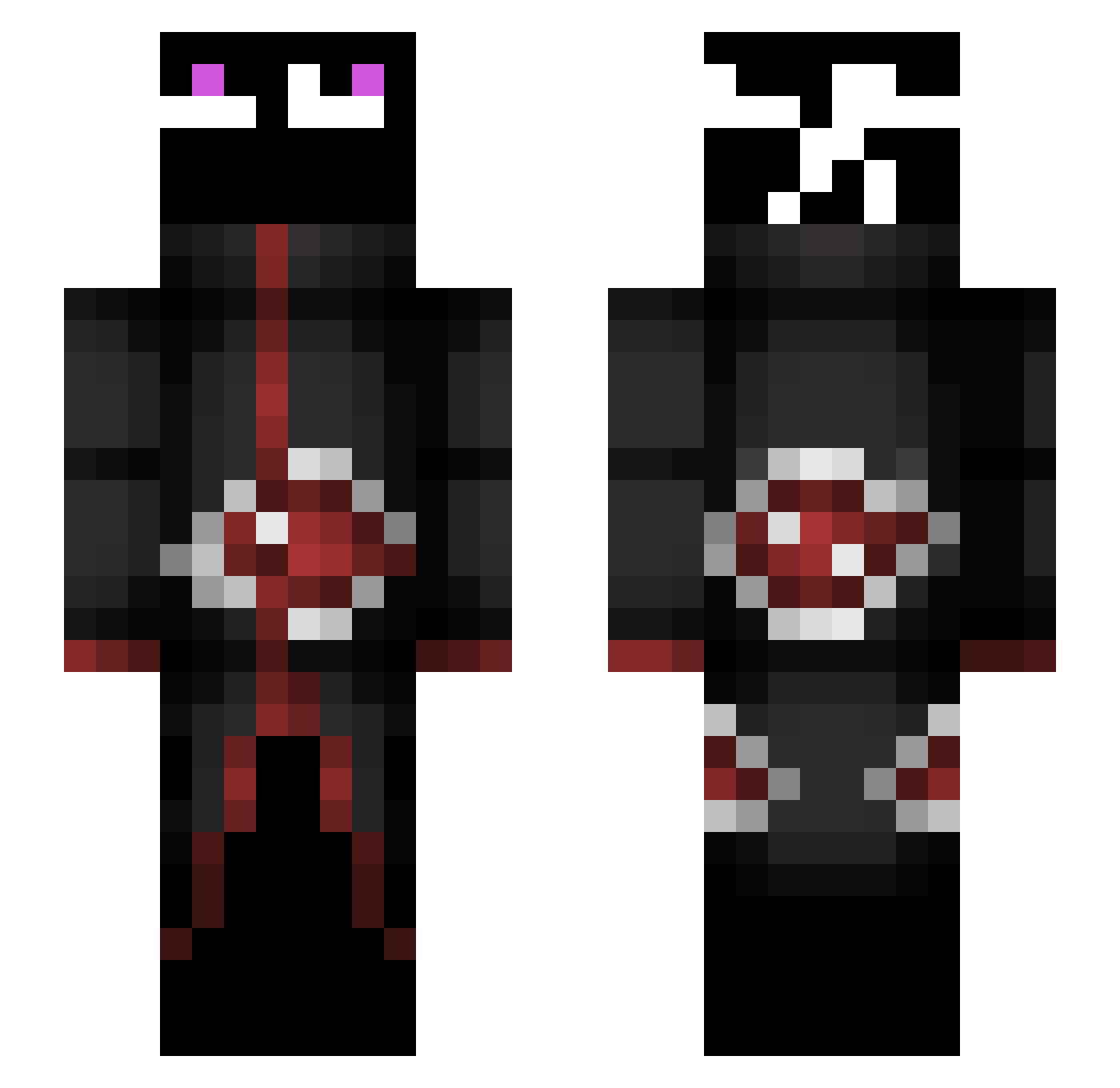 _scr4p Minecraft skin, front and back view
