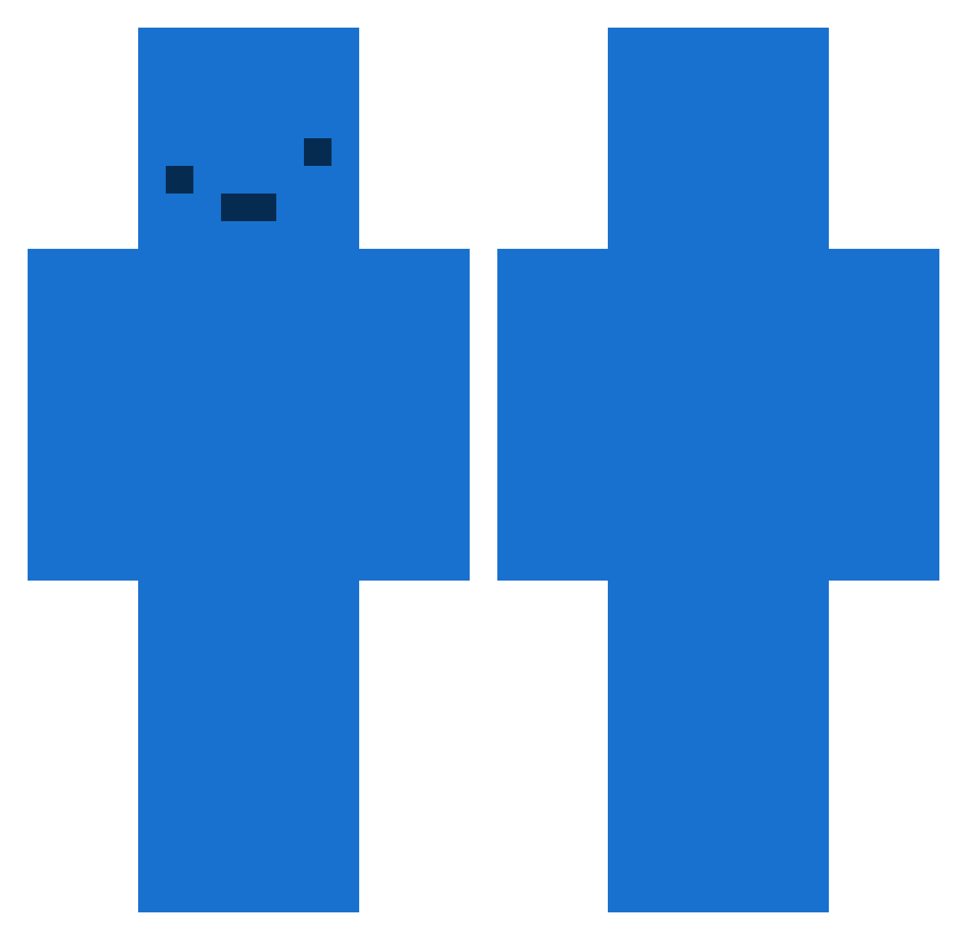 yuuman2208 Minecraft skin, front and back view