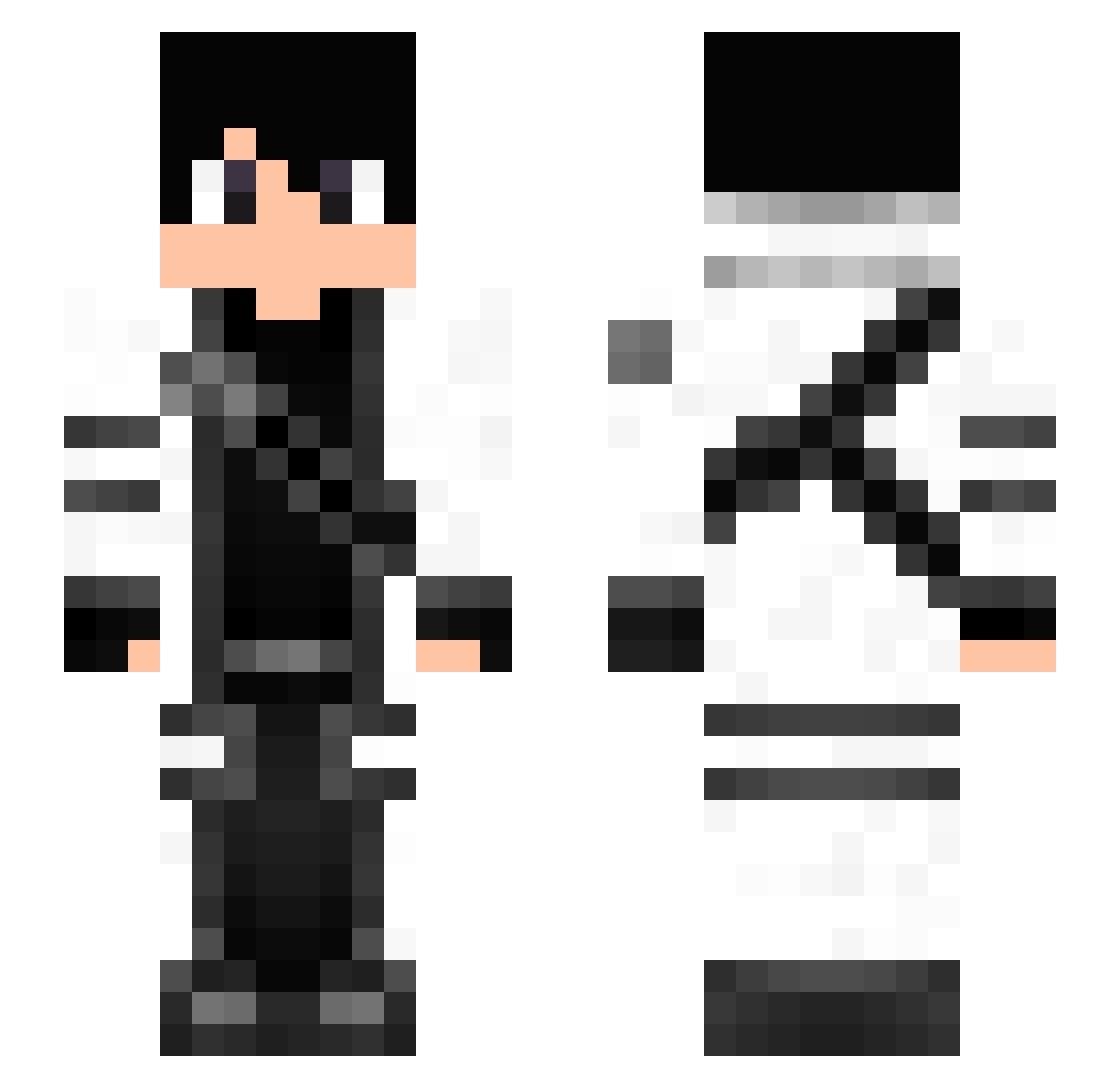 wgking887 Minecraft skin, front and back view
