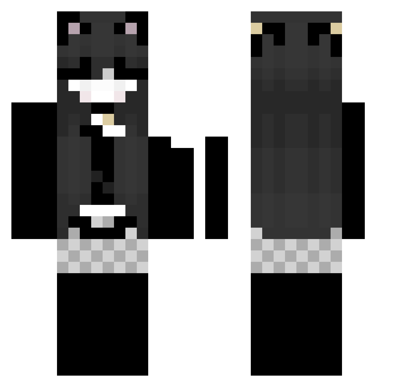 Sir_Wolter Minecraft skin, front and back view