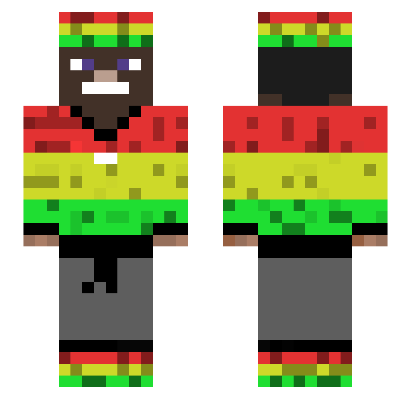 omaimkoma Minecraft skin, front and back view