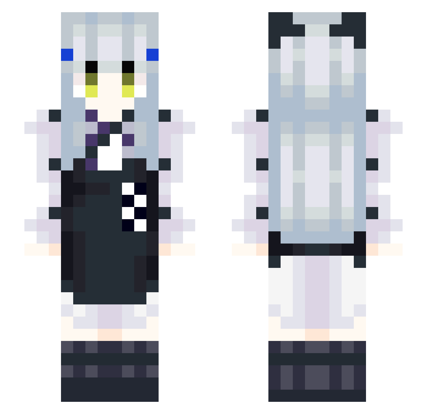 queen30965 Minecraft skin, front and back view