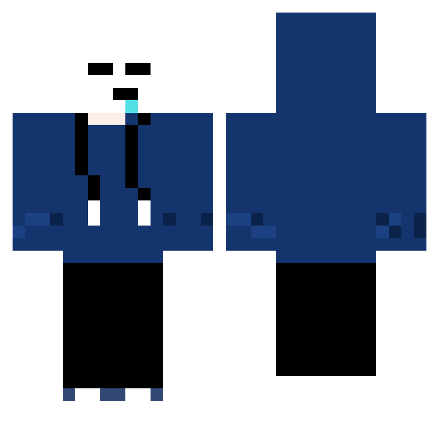 SLIME_KR Minecraft skin, front and back view
