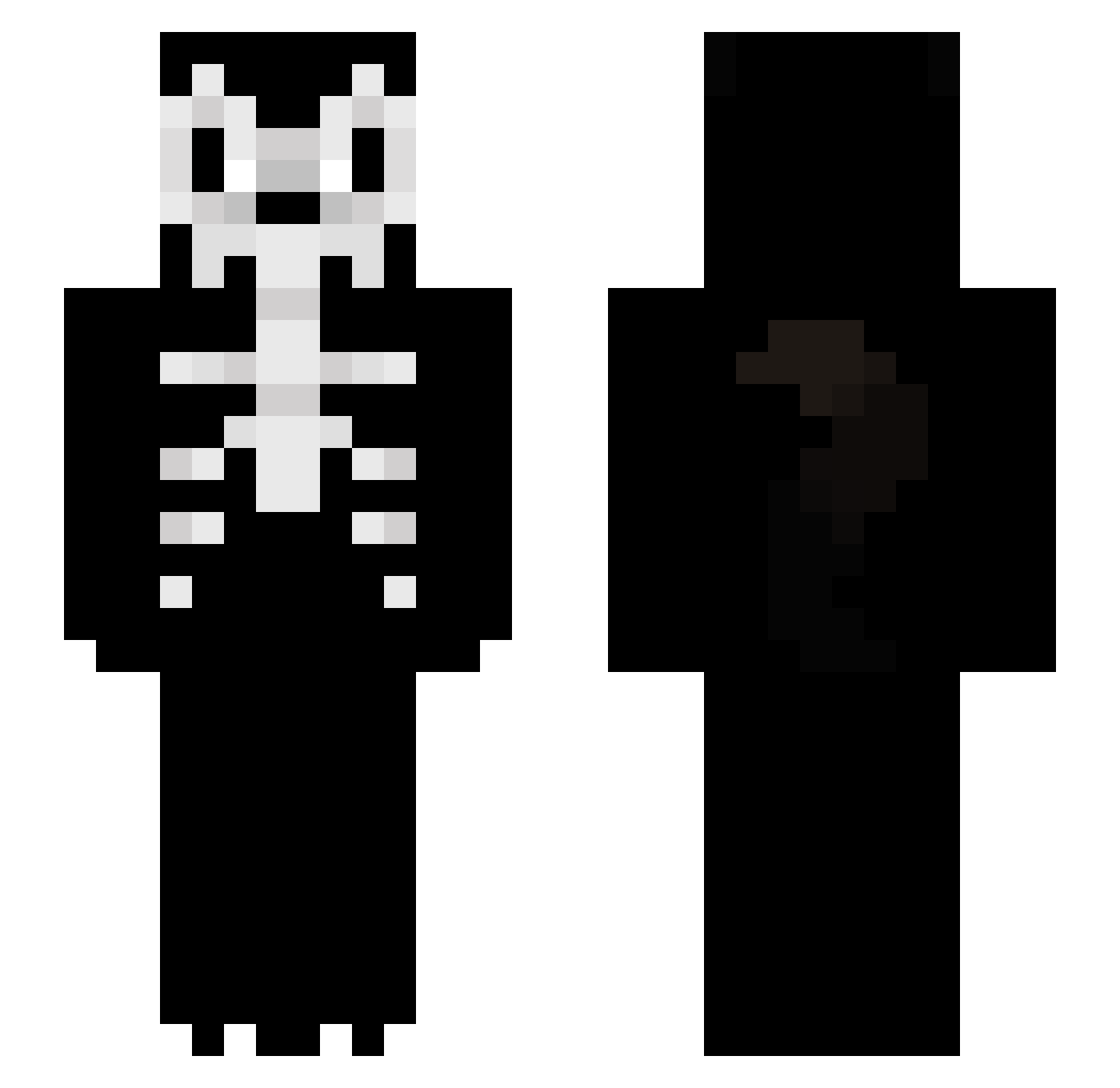 xWolf_x Minecraft skin, front and back view