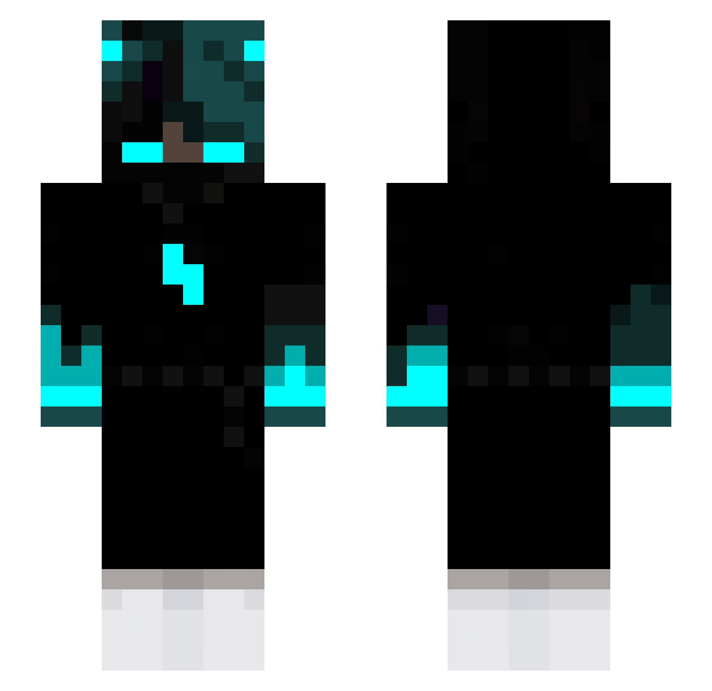 DragonangleJK Minecraft skin, front and back view