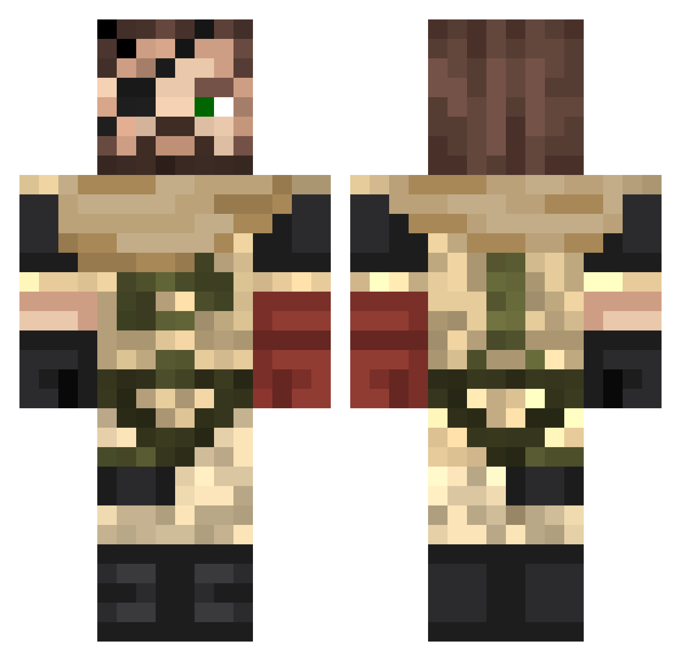 coldZera4517 Minecraft skin, front and back view