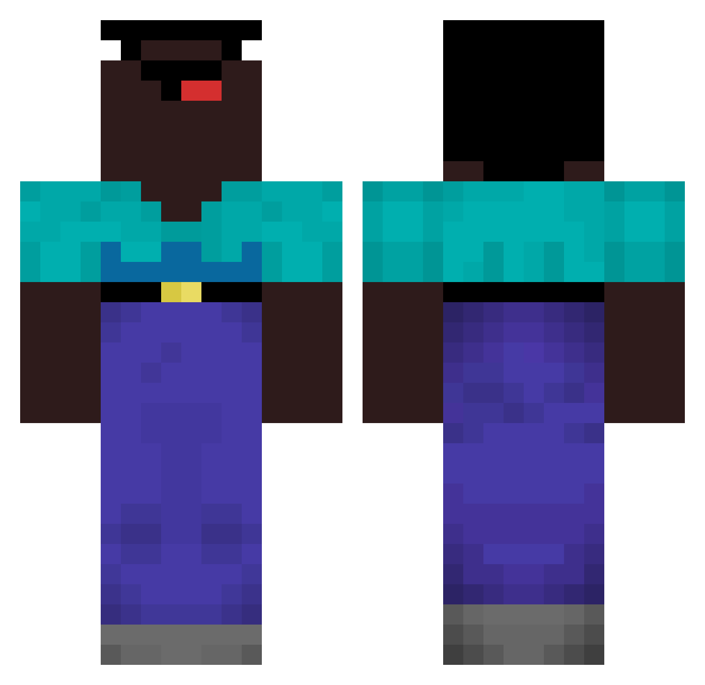 RahulManurat Minecraft skin, front and back view