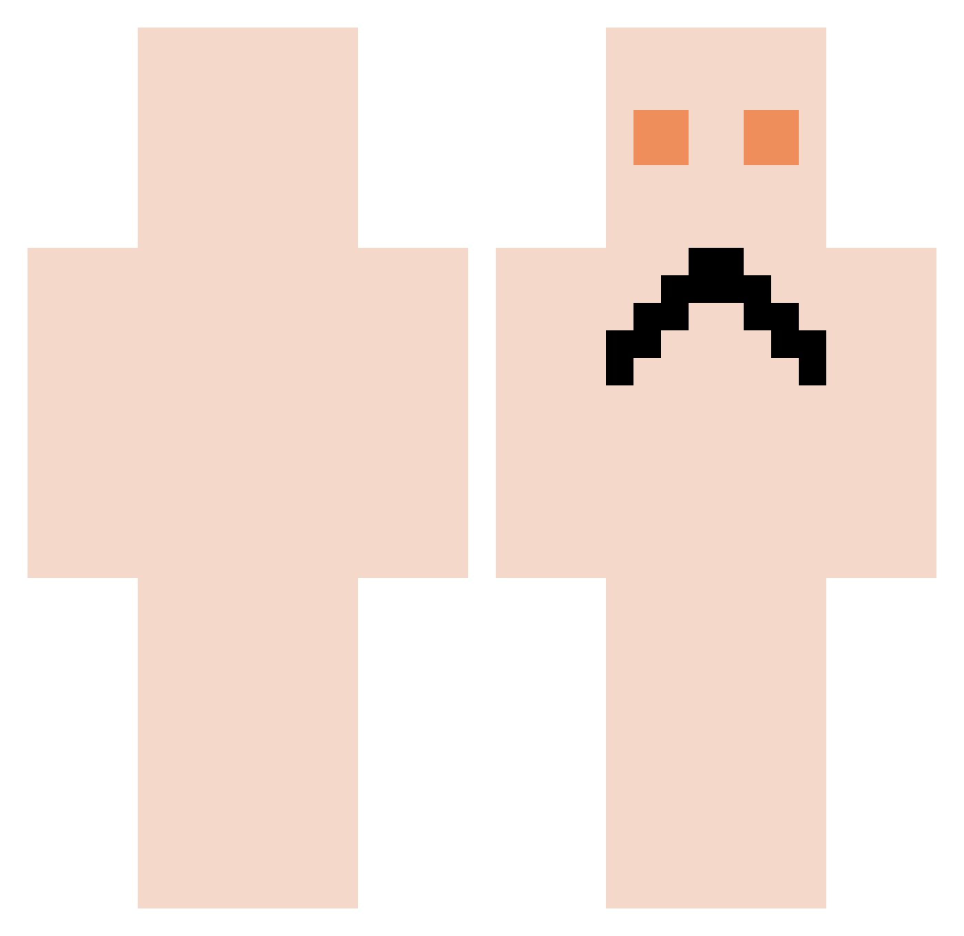 disong Minecraft skin, front and back view