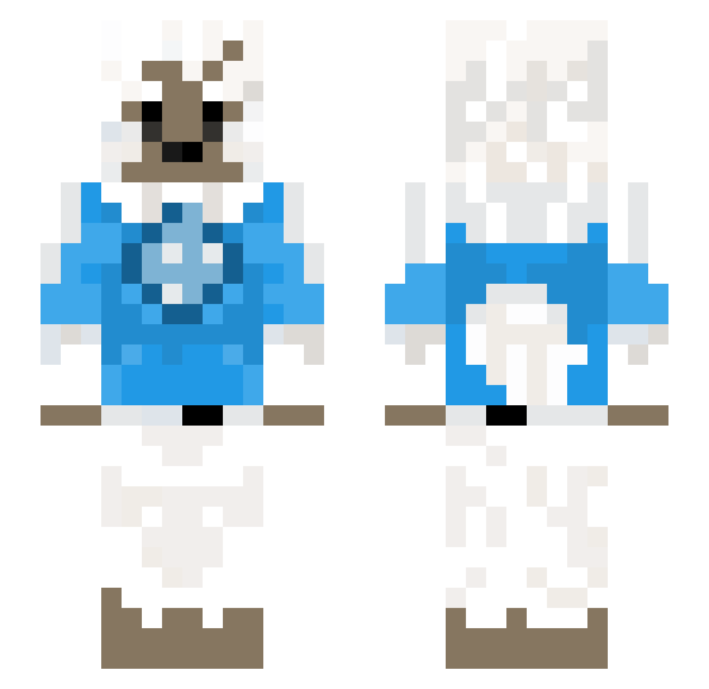 Ry_Ry1 Minecraft skin, front and back view
