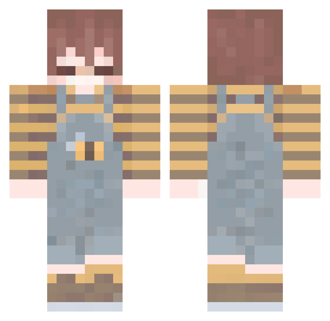 souleater__ Minecraft skin, front and back view