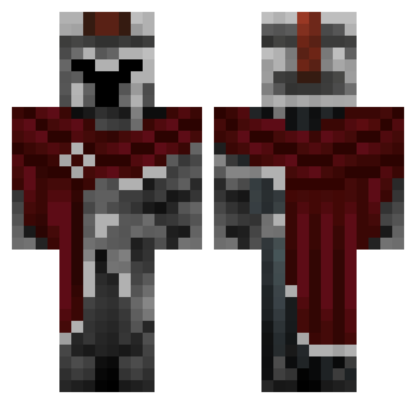UmutxD1 Minecraft skin, front and back view