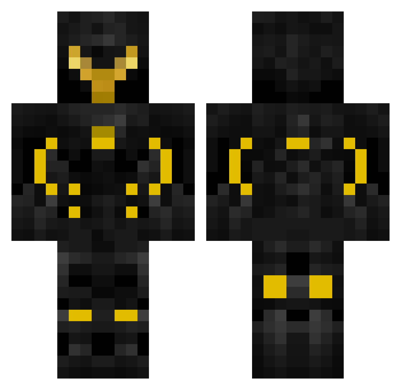 ThatsSpryzen Minecraft skin, front and back view