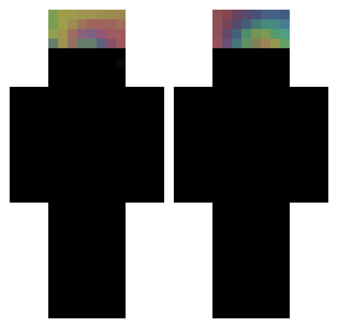 up_the_millwall Minecraft skin, front and back view