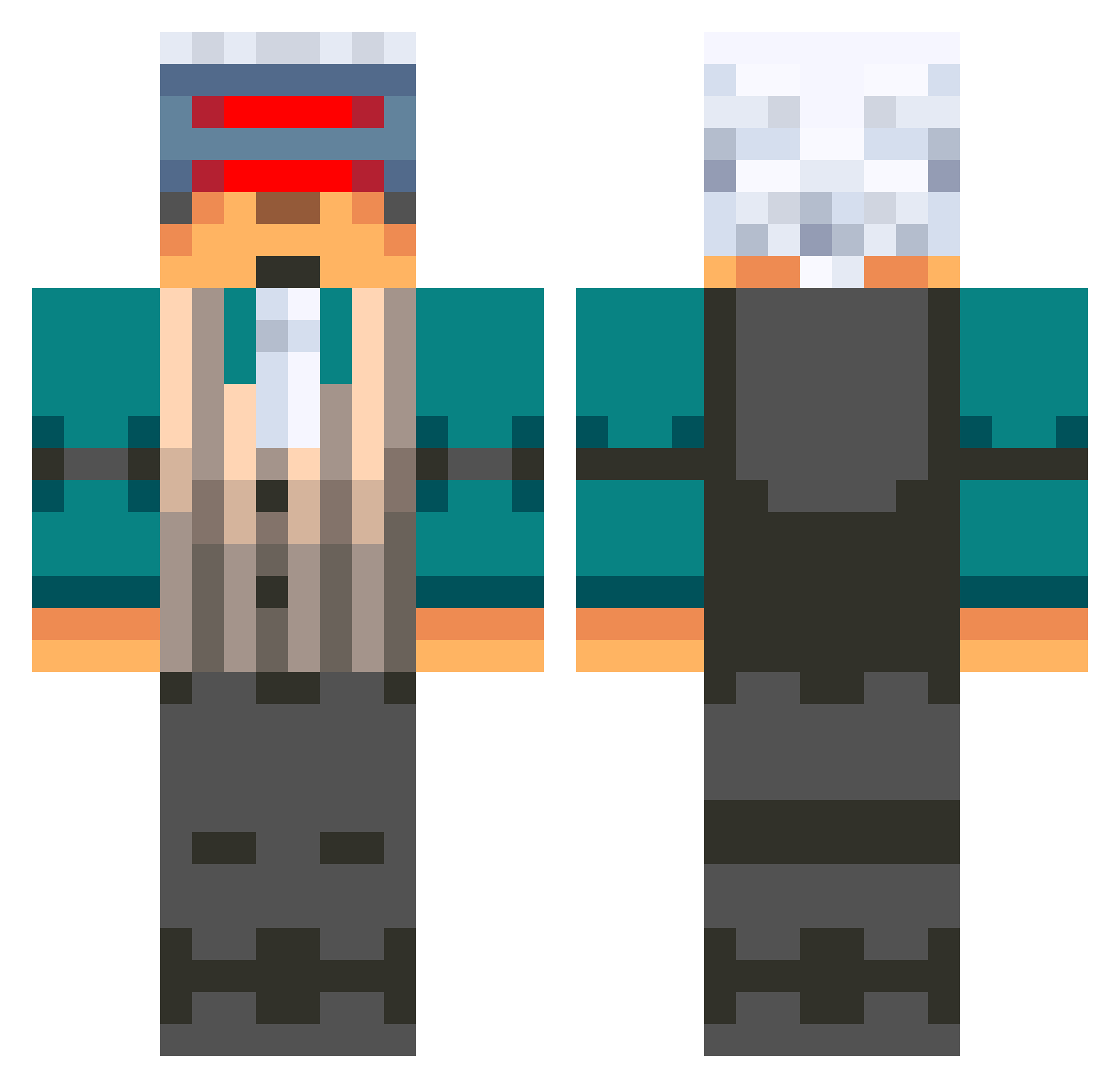 sirius_6365 Minecraft skin, front and back view